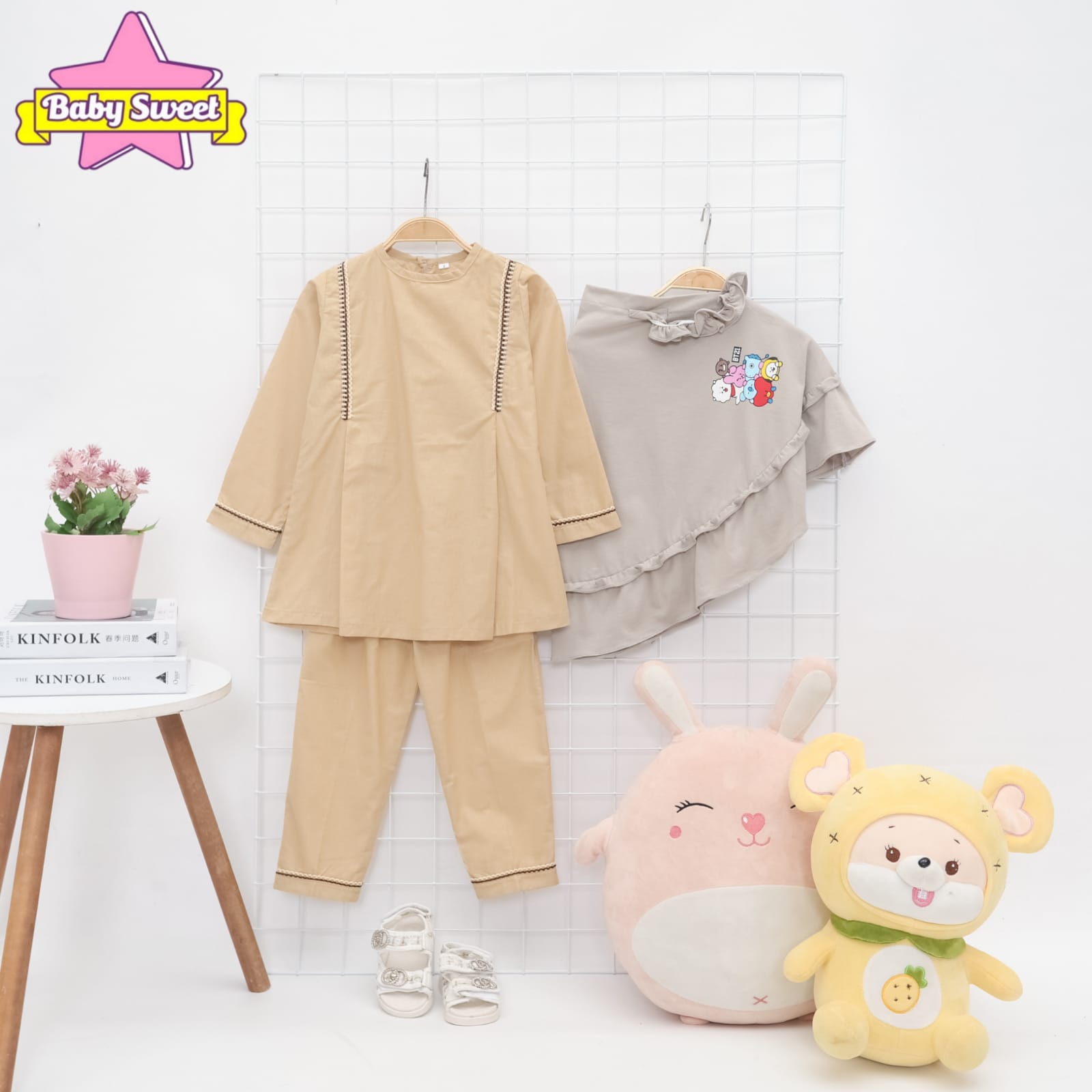 BS 7.2 CREAM SETELAN BABY HIJAB BY BABYSWEET