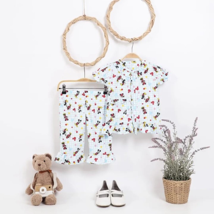 SK 4.2 PUTIH6810 PIYAMA CRELY SILVER KIDS