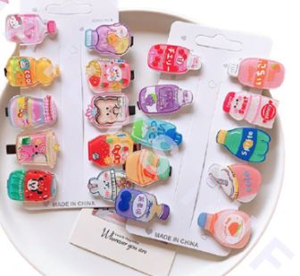 JEPIT RAMBUT AKRILIK SET 10PCS