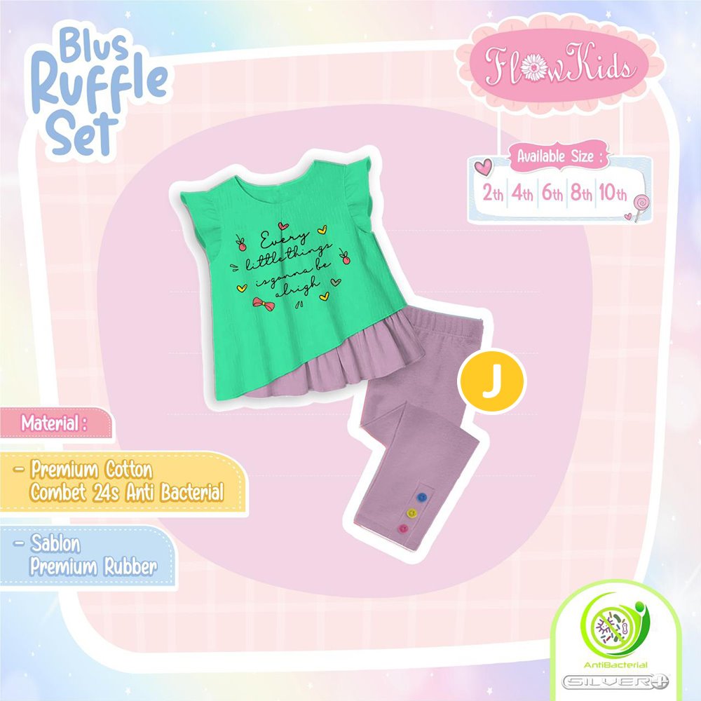 FK 31.10 J TOSCA EVERY LITTLE BLUSH RUFFLE SET BY FLOWKIDS