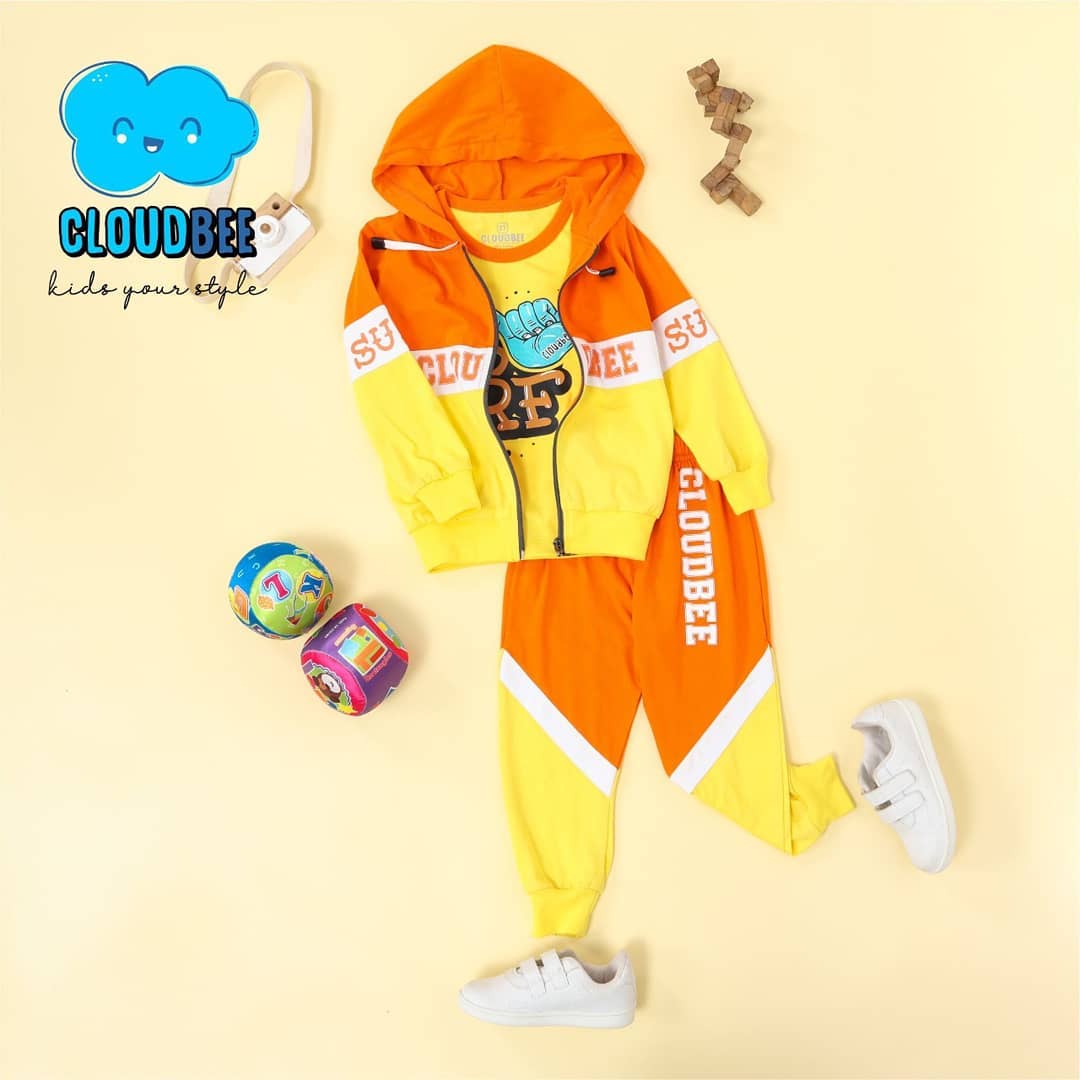 CLB 6.1 A ORANGE SURF SET 3IN1 HOODIE SWEATER CLOUDBEE