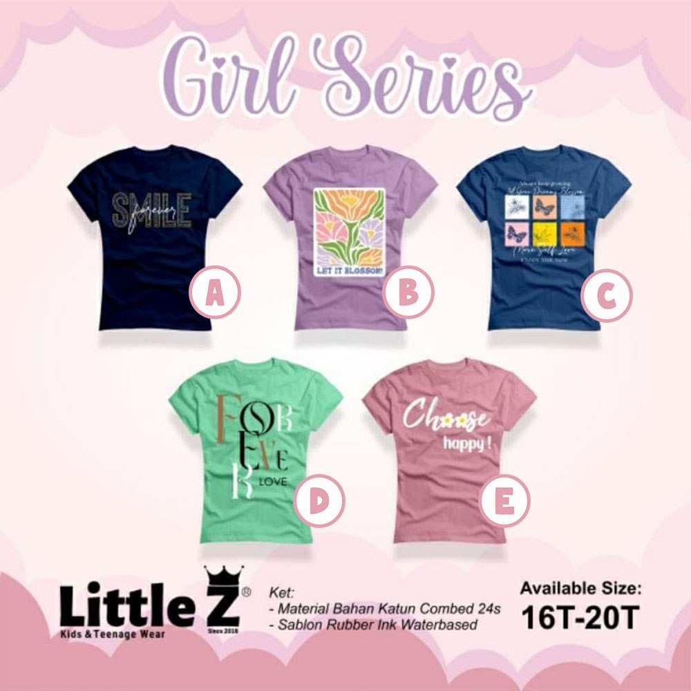 LZ 56.1 PURPLE TSHIRT GIRL SERIES BY LITTLE Z