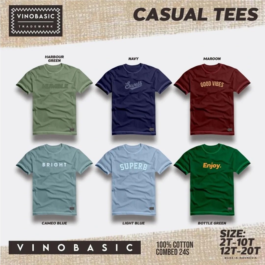 VIN 2.2 NAVY CASUAL TEES BY VINO