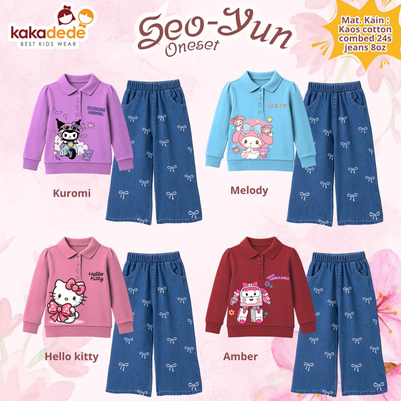 KD 201.4 JUN AMBER ONESET JEANS SEOYUN BY KAKADEDE