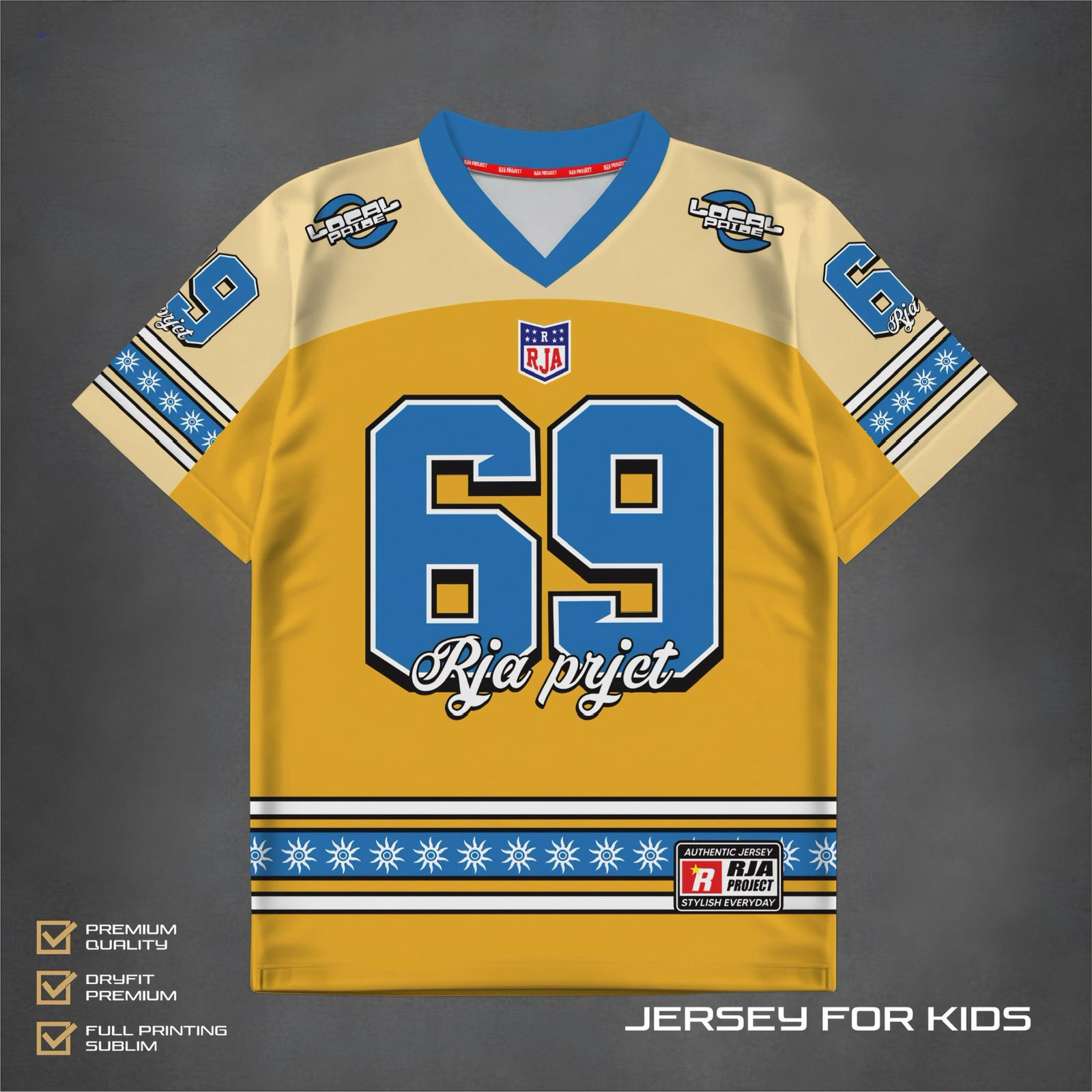 RJA 2.3 YELLOW TSHIRT JERSEY BY RJA