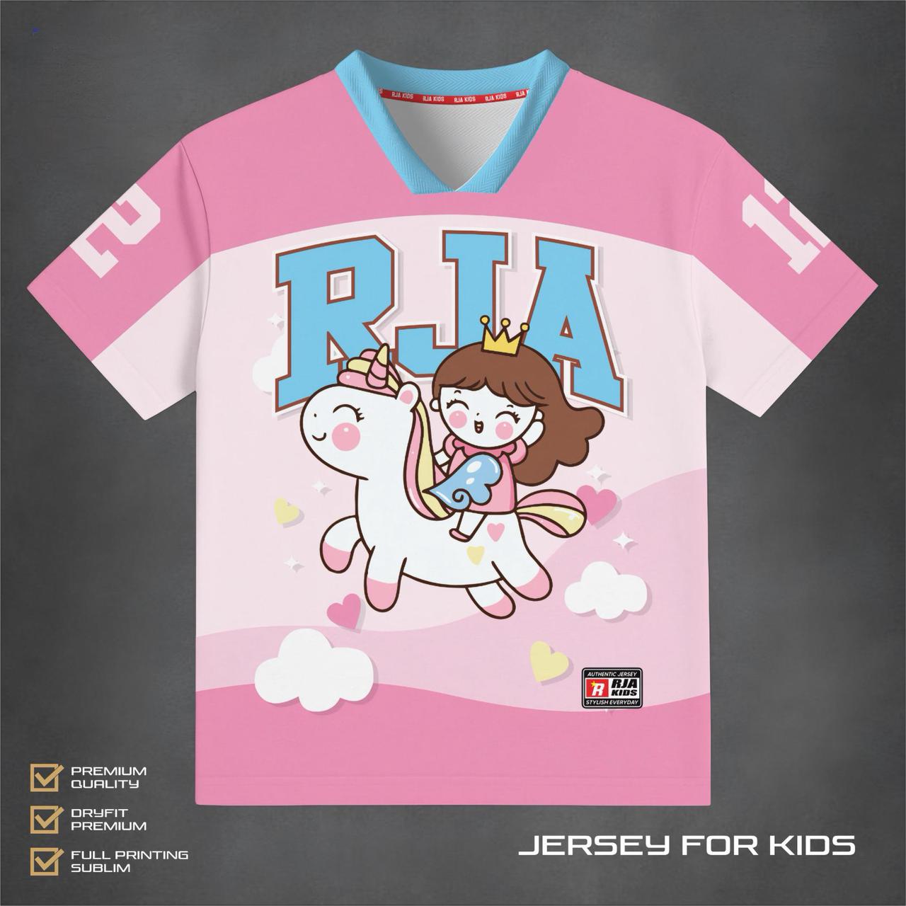 RJA 2.4 PINK UNICORN TSHIRT JERSEY BY RJA