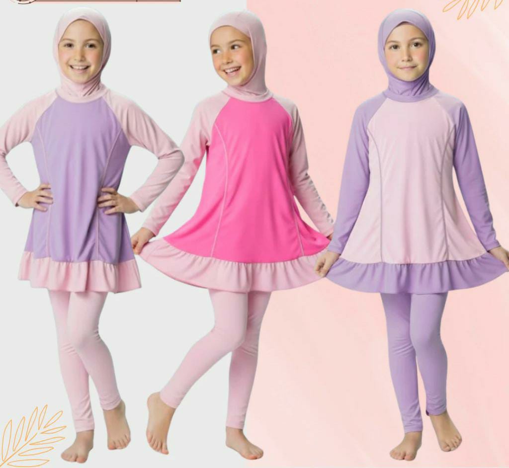 BRE 21.1 3IN1 02 ALIVIA SWIMWEAR GIRL SET BAJU RENANG