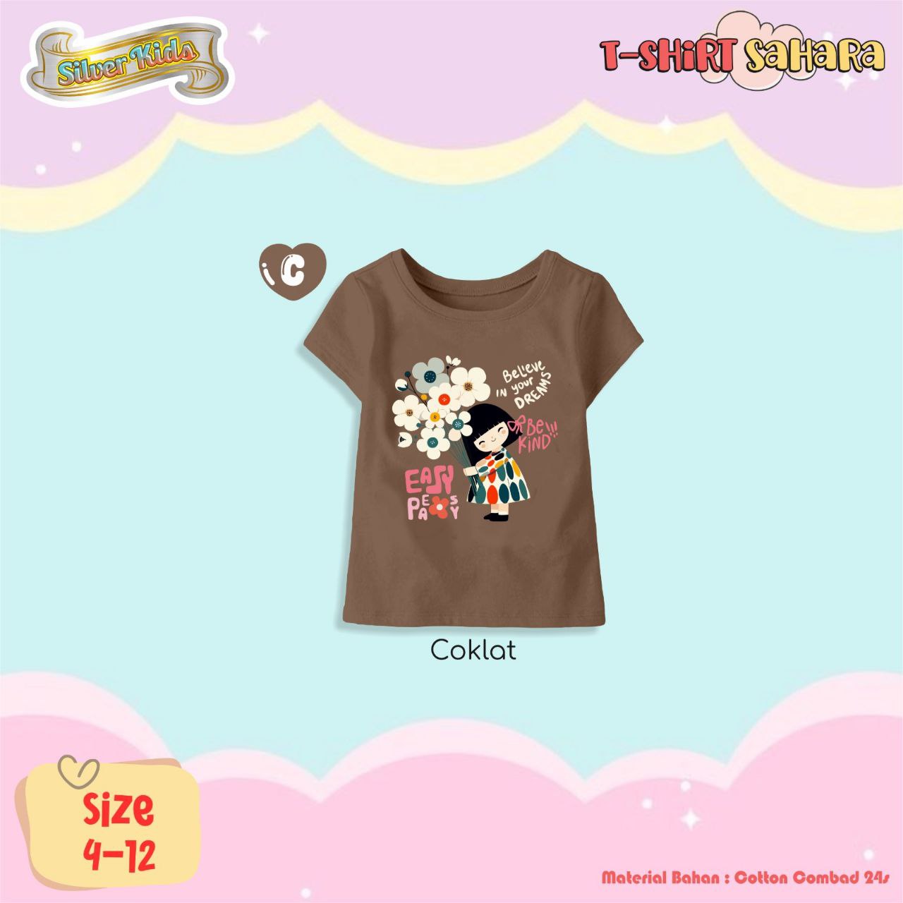 SK 19.3 BROWN SAHARA  T SHIRT BY SILVER KIDS