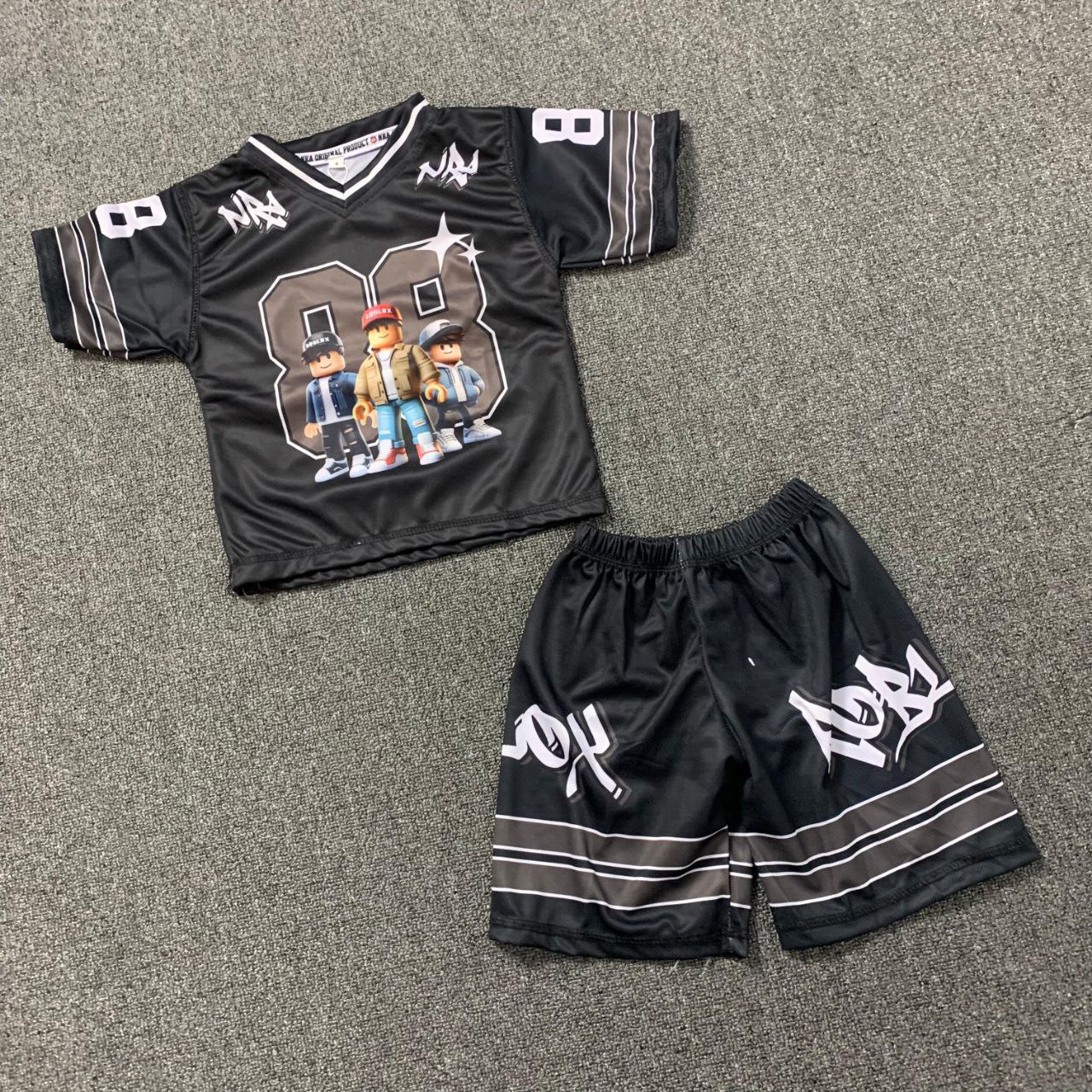 RJA 3.9 GREY BLACK  ROBLOX SET JERSEY BY RJA