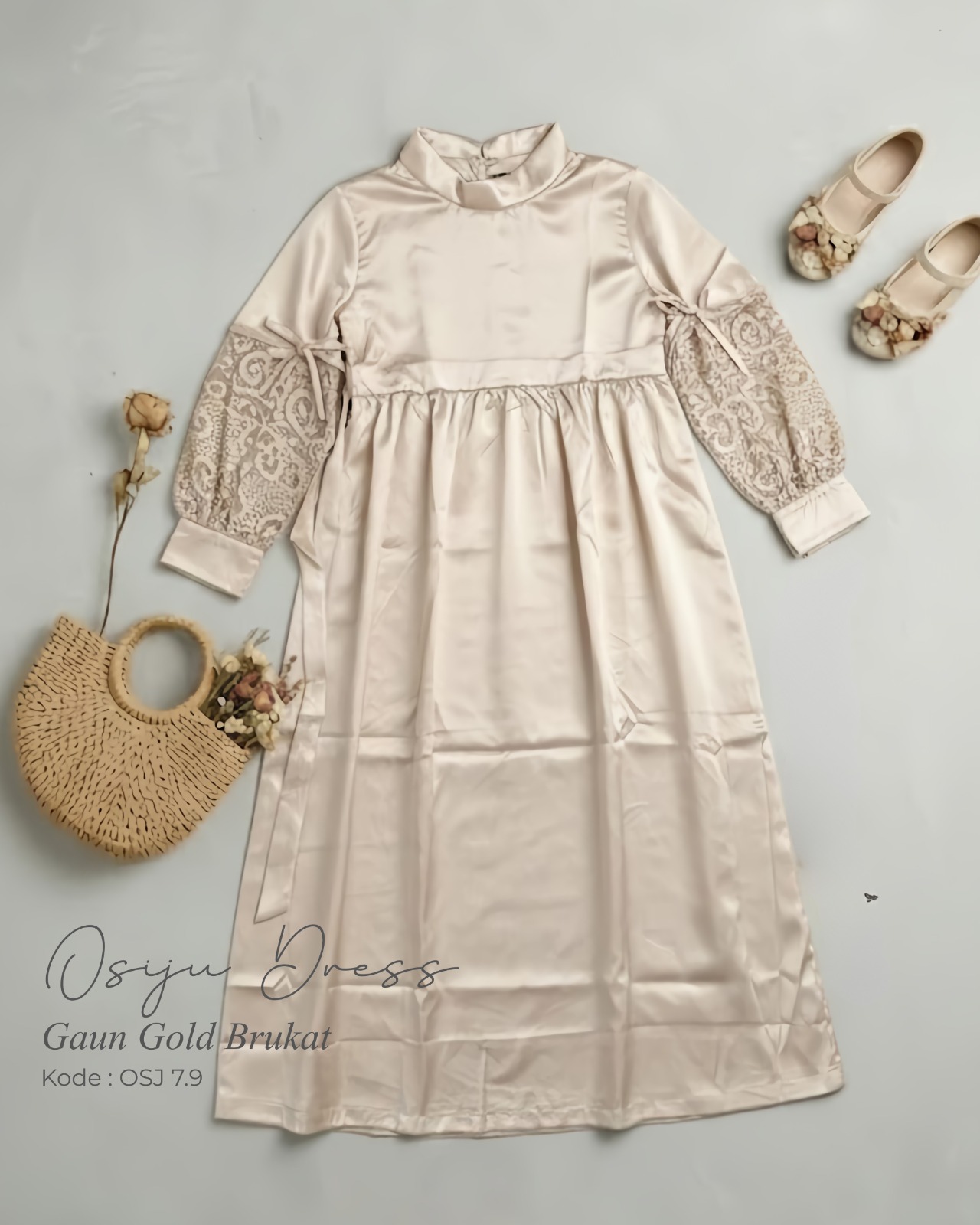 OSJ 7.9 BB GAUN GOLD BRUKAT BY OSIJU CQ