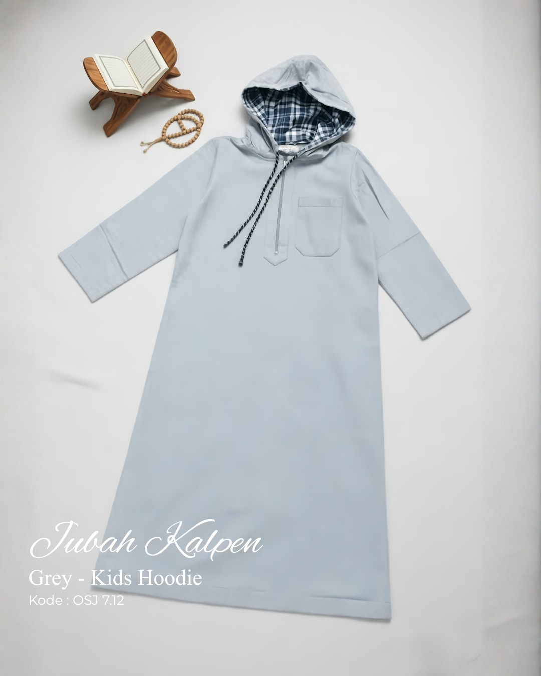 OSJ 7.12 BB GREY JUBAH KALPEN KIDS HOODIE BY OSIJU CQ