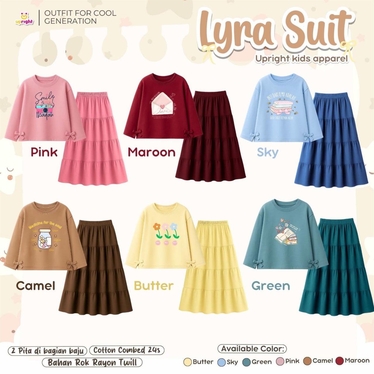 UR 88.6 KIDS GREEN LYRA SUIT BY UPRIGHT