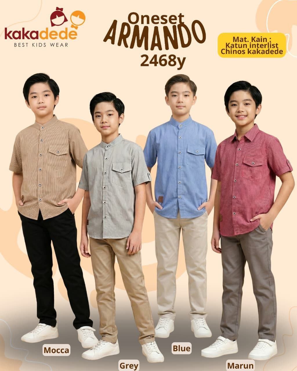 KD 202.4 MAROON ARMANDO SET BY KAKADEDE