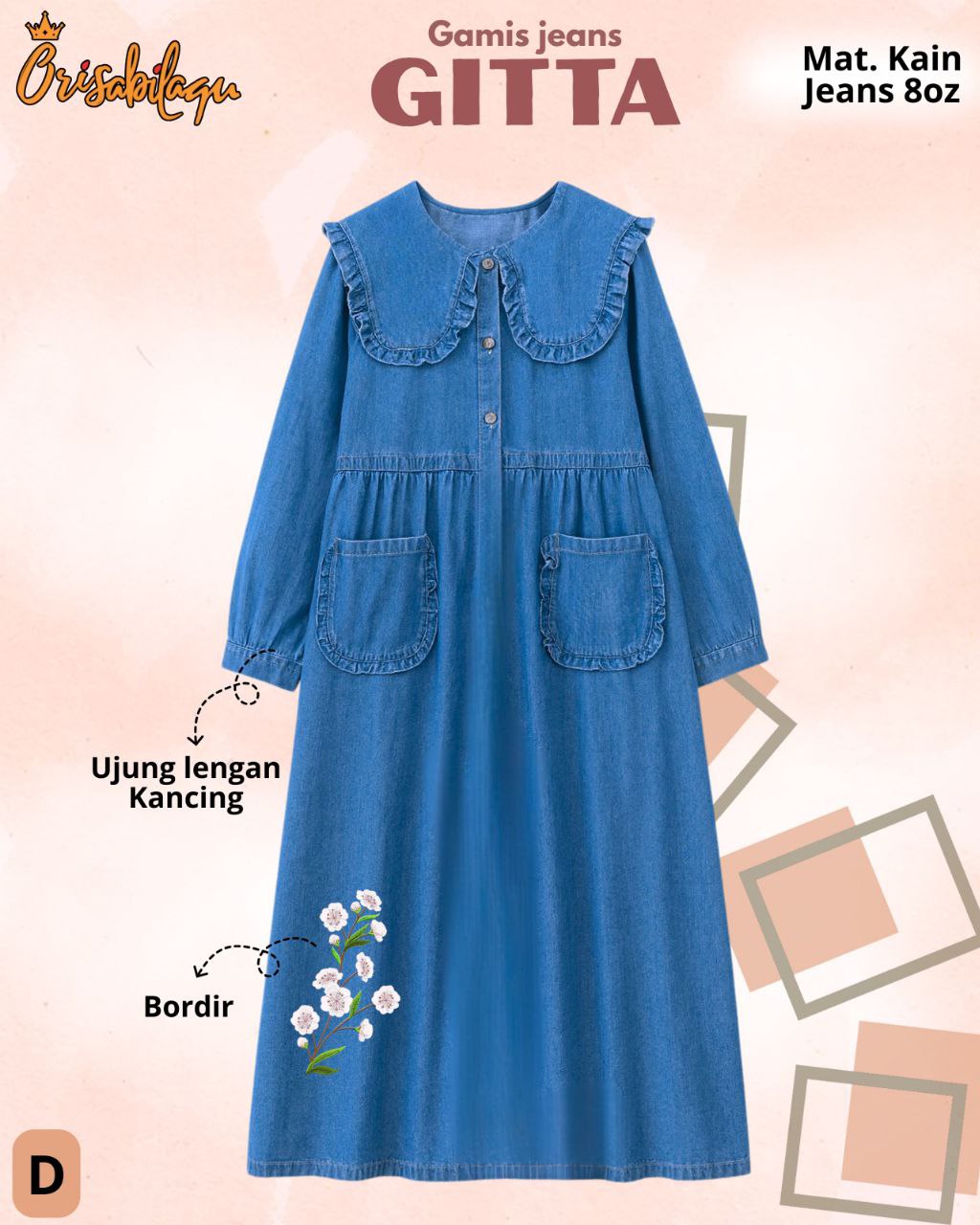 Kapal Gesper Motif Parang