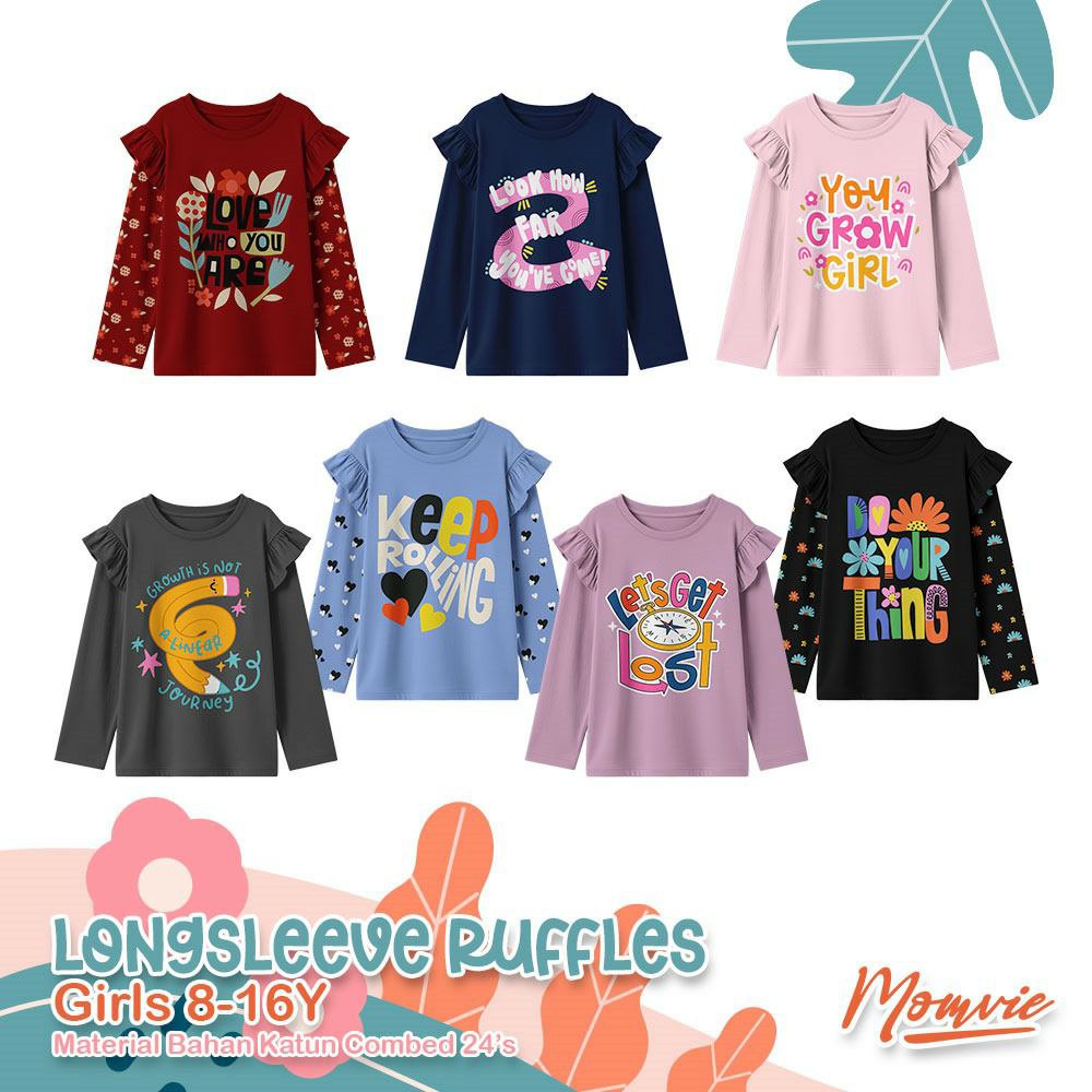 MV 32.4 GREY LONGSLEEVE RUFFLES BY MOMVIE