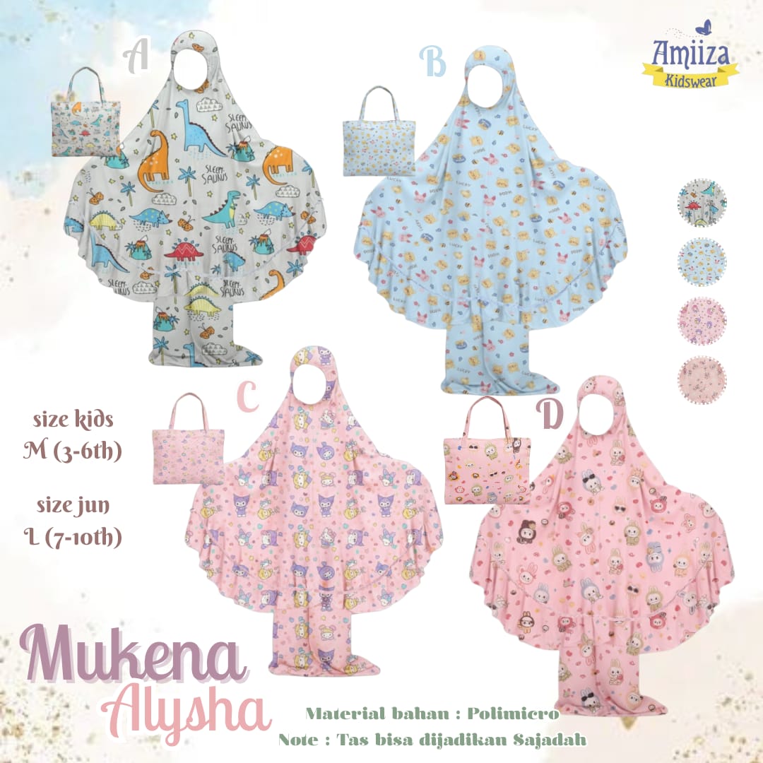 AM 4.2 M BLUE WINNIE ALYSHA MUKENA BY AMIIZA