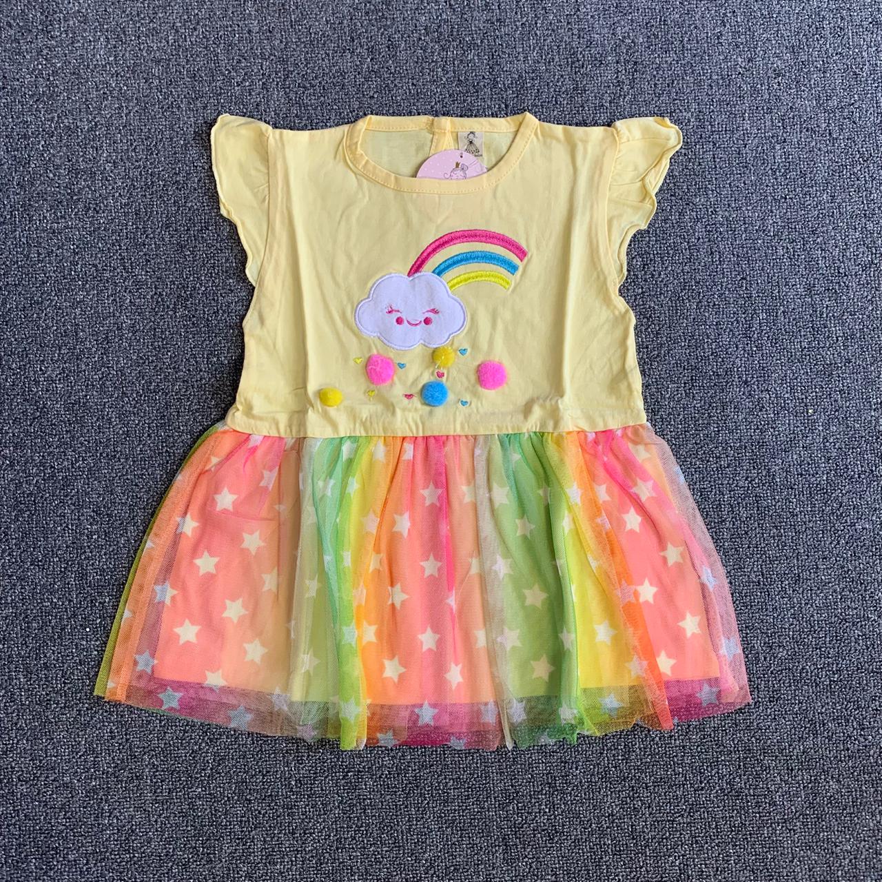 BBY 23.1 CLOUD POMPOM  TUTU DRESS BY OLIVIA