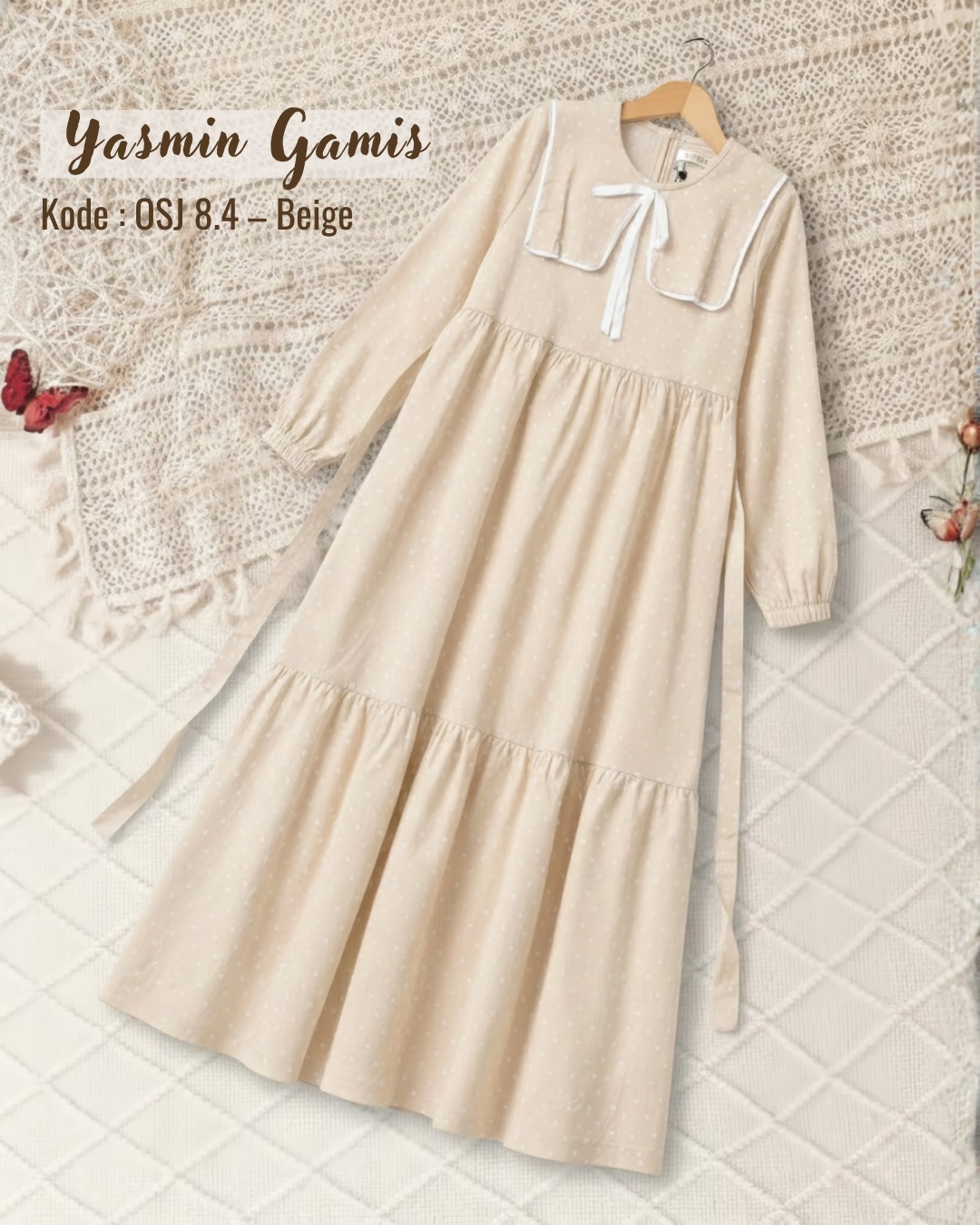 OSJ 8.4 SB YASMIN BEIGE GAMIS BY OSIJU CQ