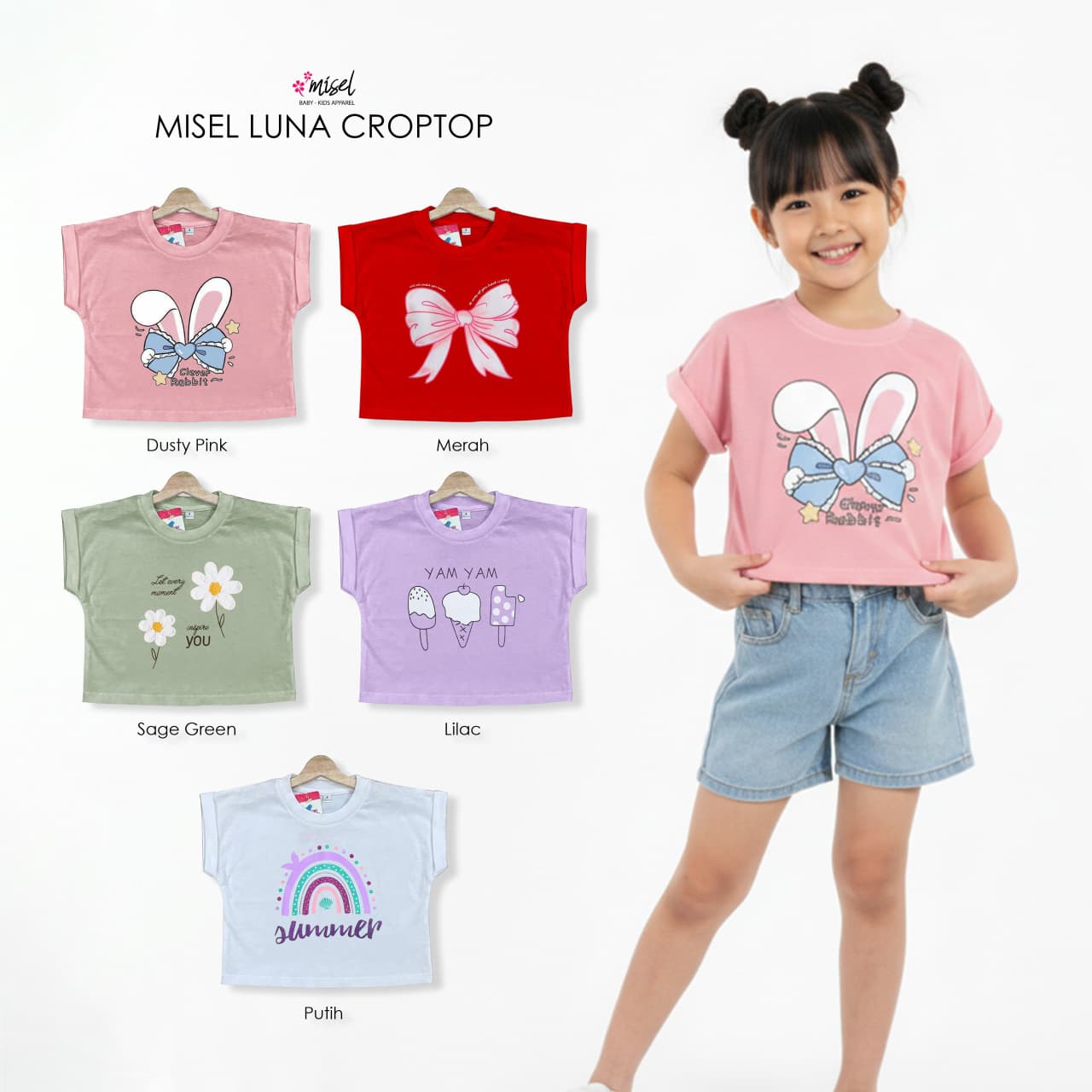 MS 34.1 JUN DUSTY PINK LUNA CROPTOP BY MISEL