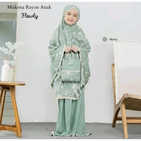 SHP 52.4 SERI 6 RAYON MOTIF SETELAN MUKENA BY SHP