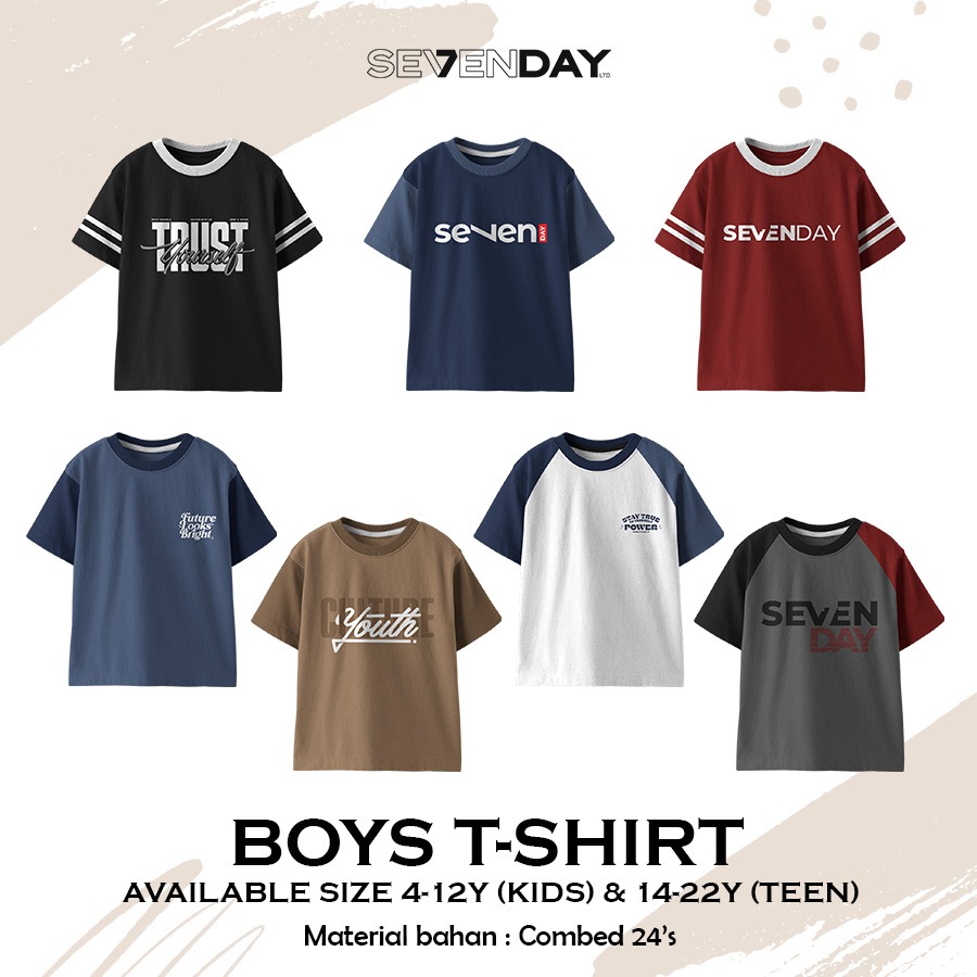 SEV 17.1 WHITE BOYS TSHIRT BY SEVENDAY