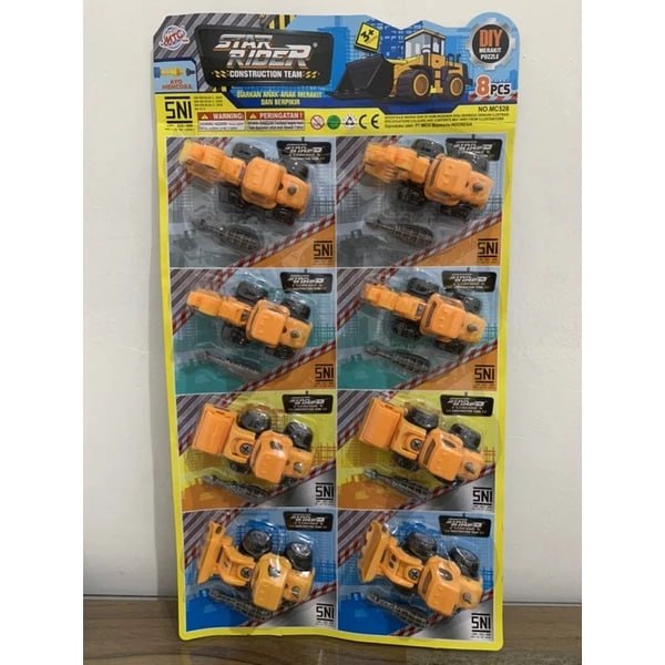 TOYS 38.3 8PCS SERI 6 CONSTRUCTION STAR RIDER