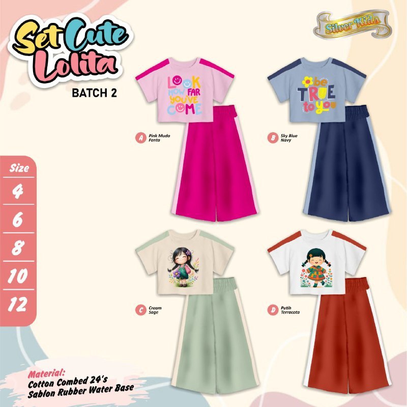 SK 22.2 BLUE SET CUTE LOLITA BY SILVER KIDS