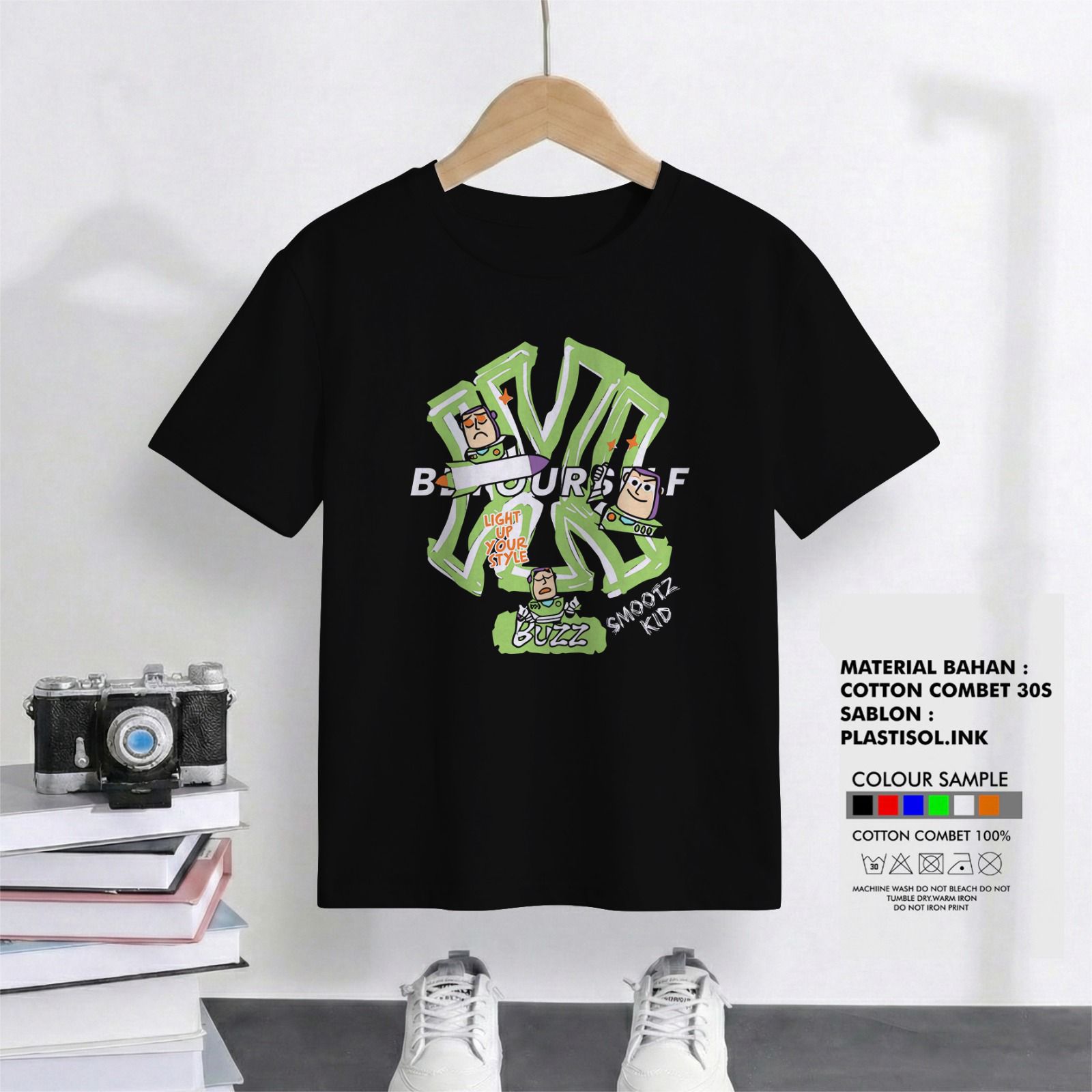 SM 1.3 BLACK BUZZ ATASAN COWOK BY SMOOTZKID