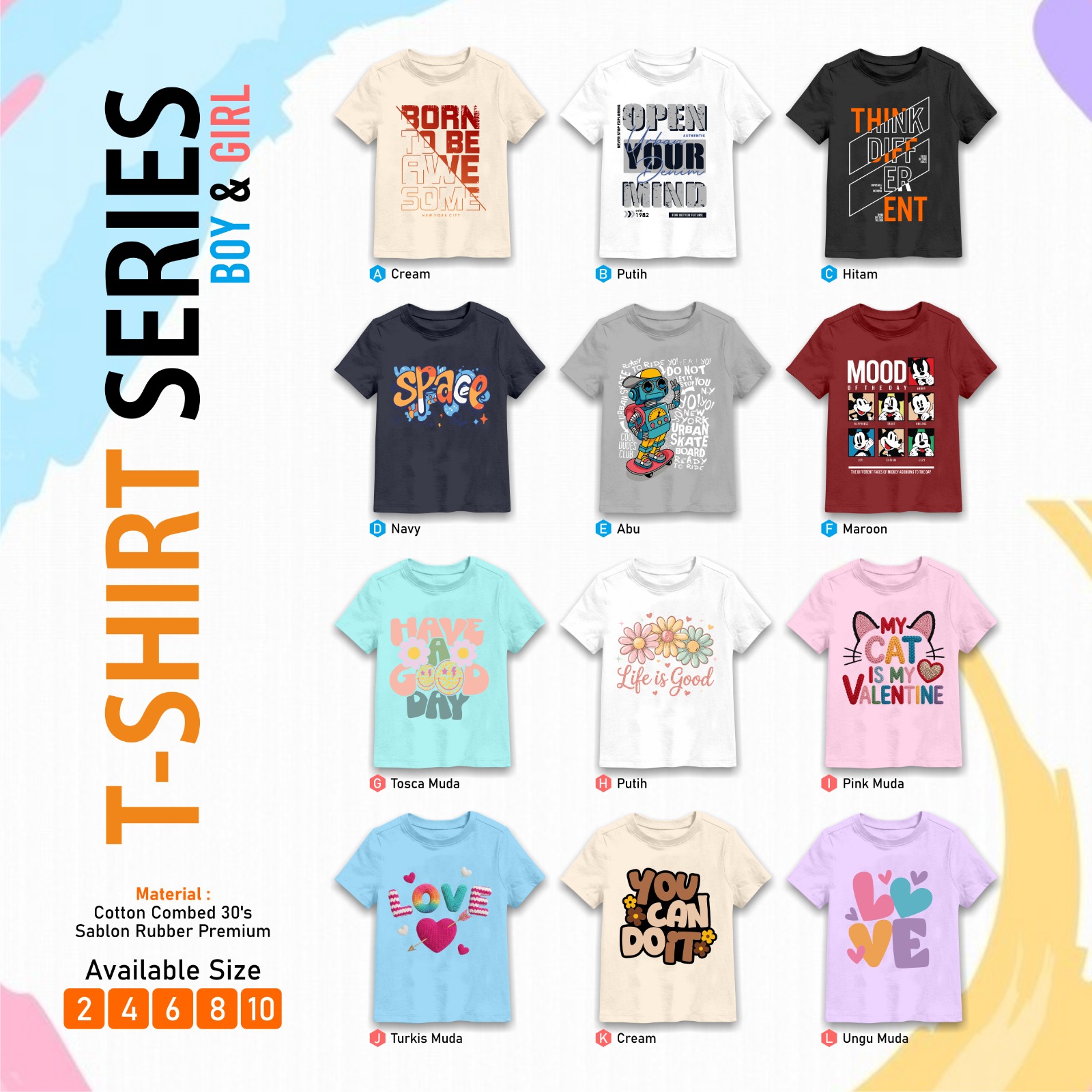 GLM 25.9 TOSCA LOVE GIRL KAOS BY GLAMOAS