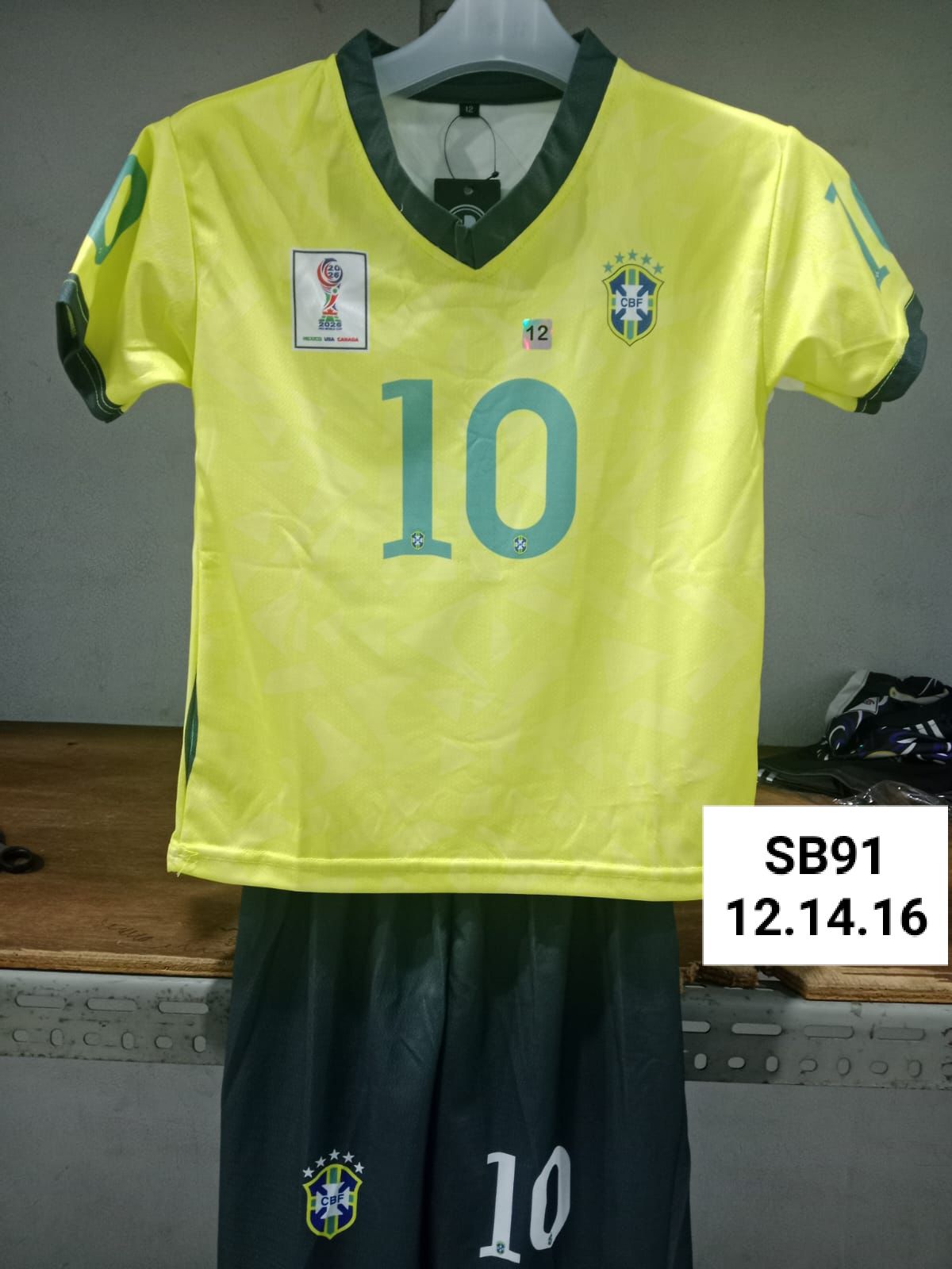 BYN 1.5 YELLOW BRAZIL 10 SET JERSEY BY BEYOND