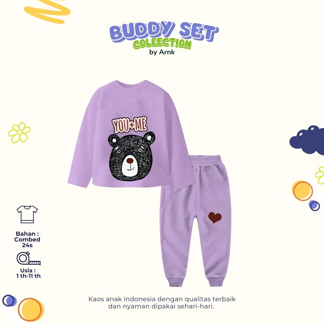 ARNK 4.3 JUN PURPLE BEAR BUDDY ONESET BY ARNK