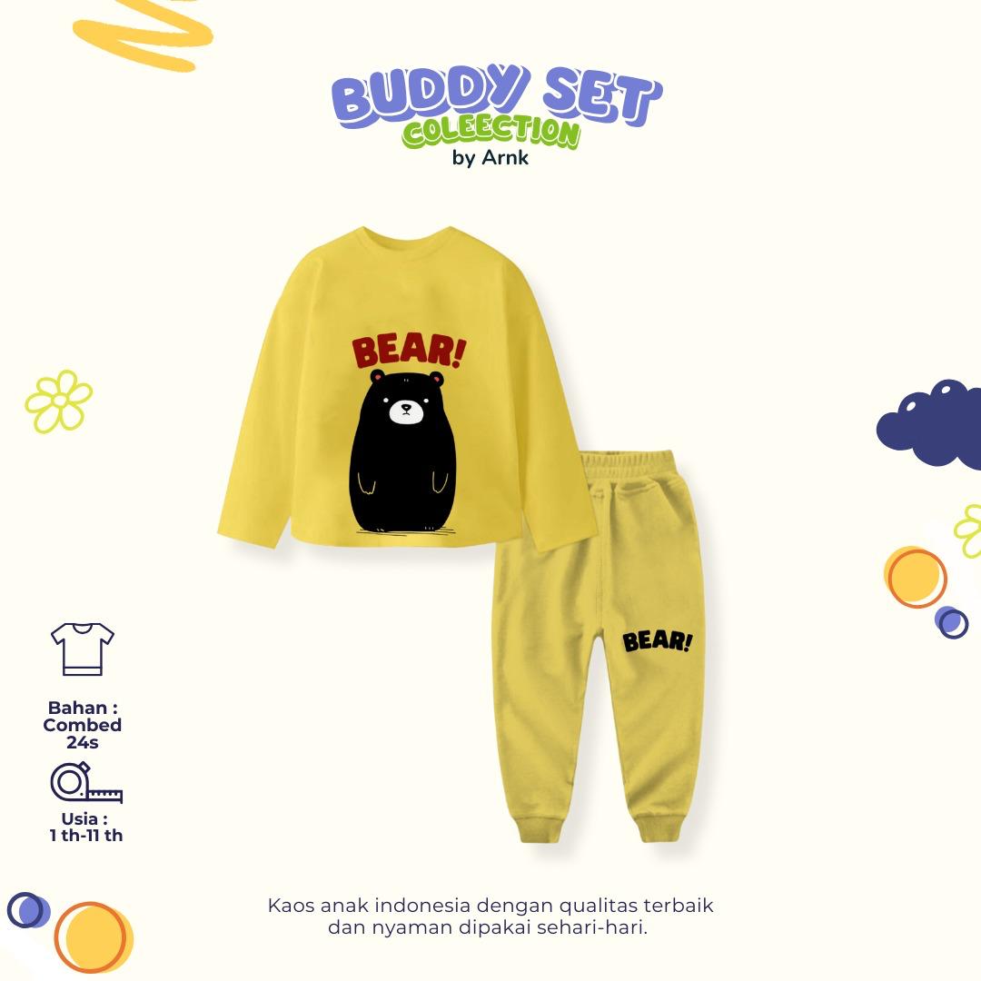 ARNK 4.8 KIDS YELLOW BEAR BUDDY ONESET BY ARNK