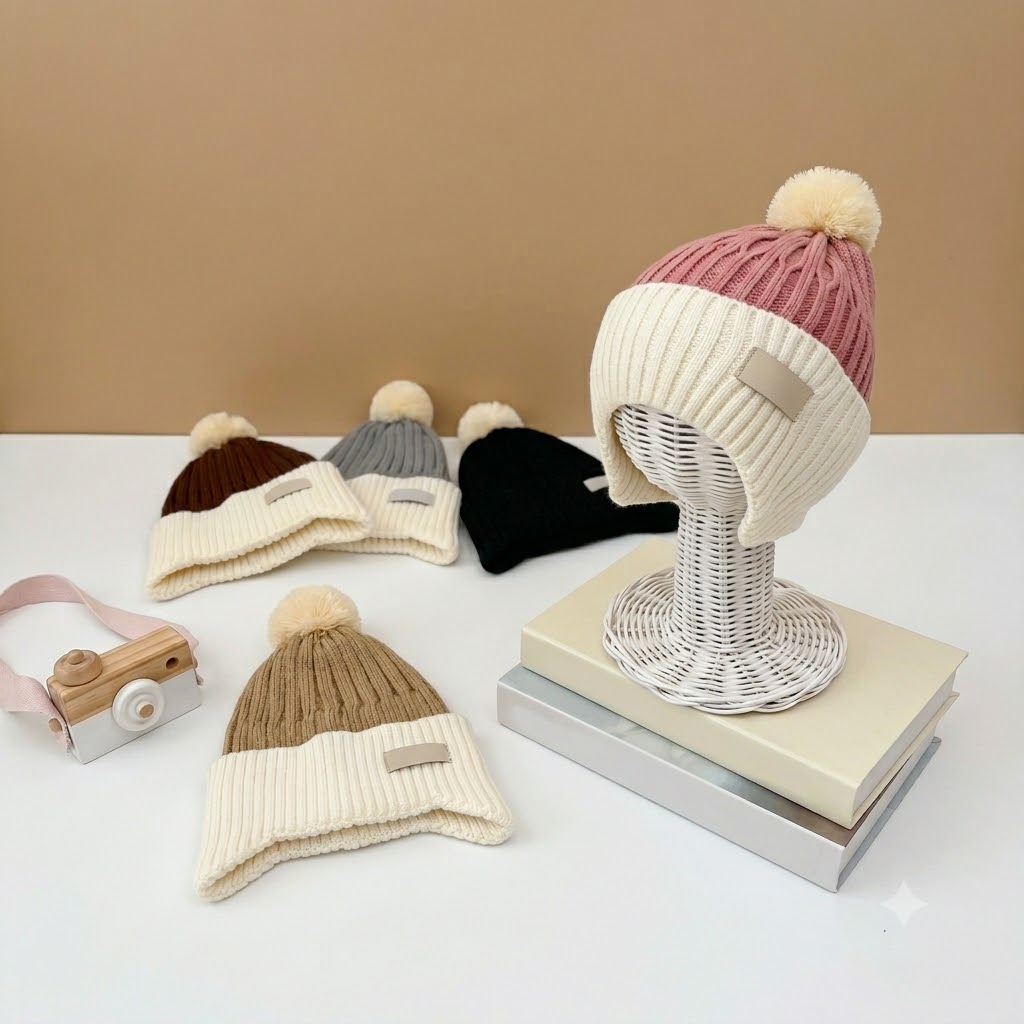 HAT 32.1 POM POM TWO TONE KUPLUK LOCAL BY HABINE