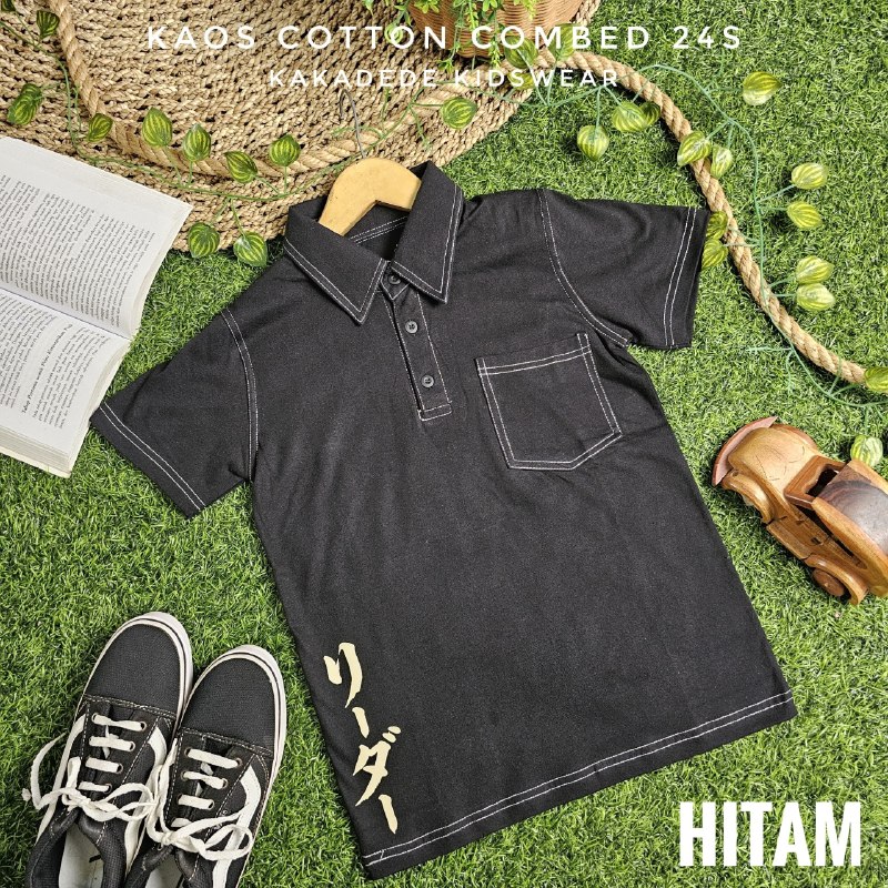KD 222.1 BLACK TEEN  KEVIN TSHIRT KERAH BY KAKADEDE