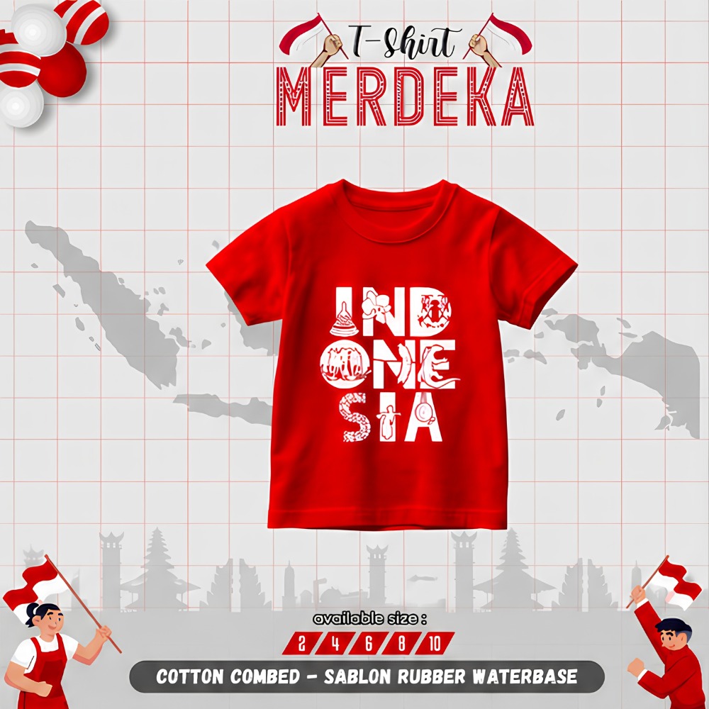 TUF 96.1 A RED TSHIRT MERDEKA BY TUFLA