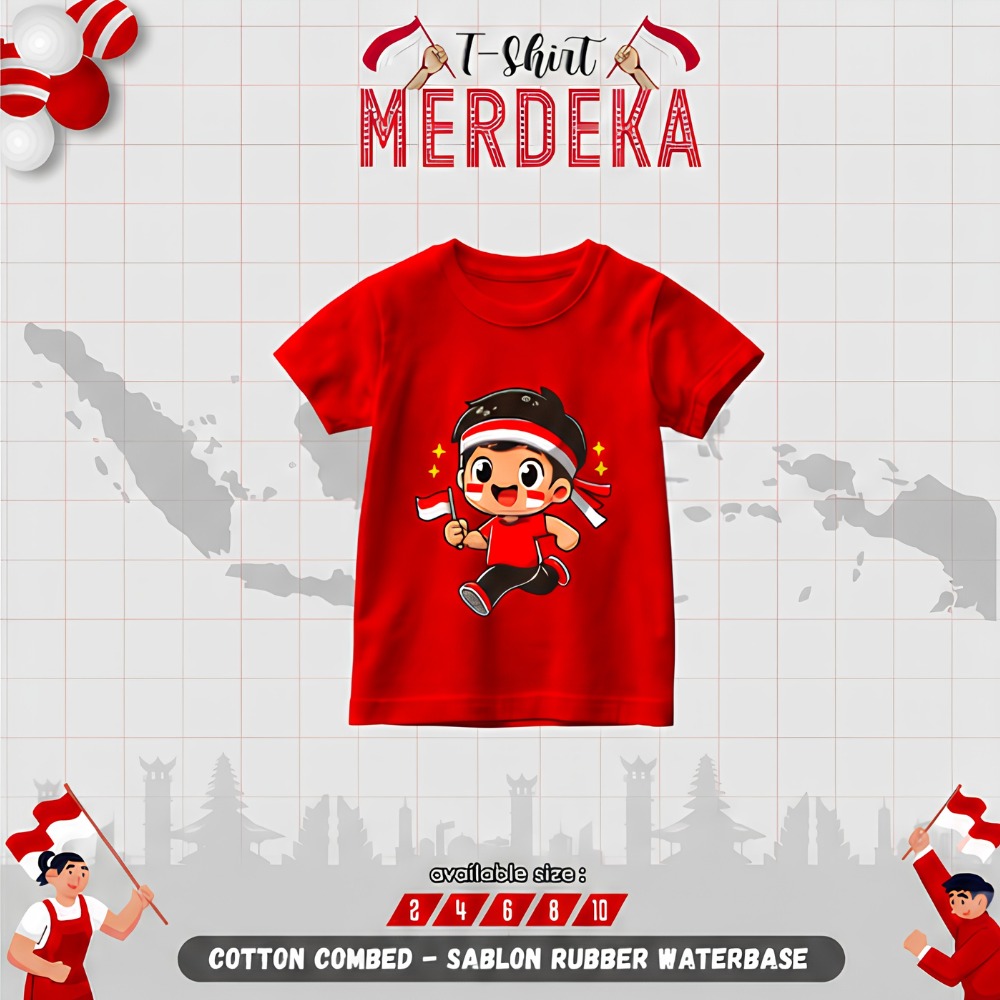 TUF 96.2 B RED TSHIRT MERDEKA BY TUFLA