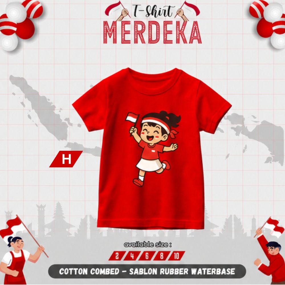 TUF 96.8 H RED TSHIRT MERDEKA BY TUFLA