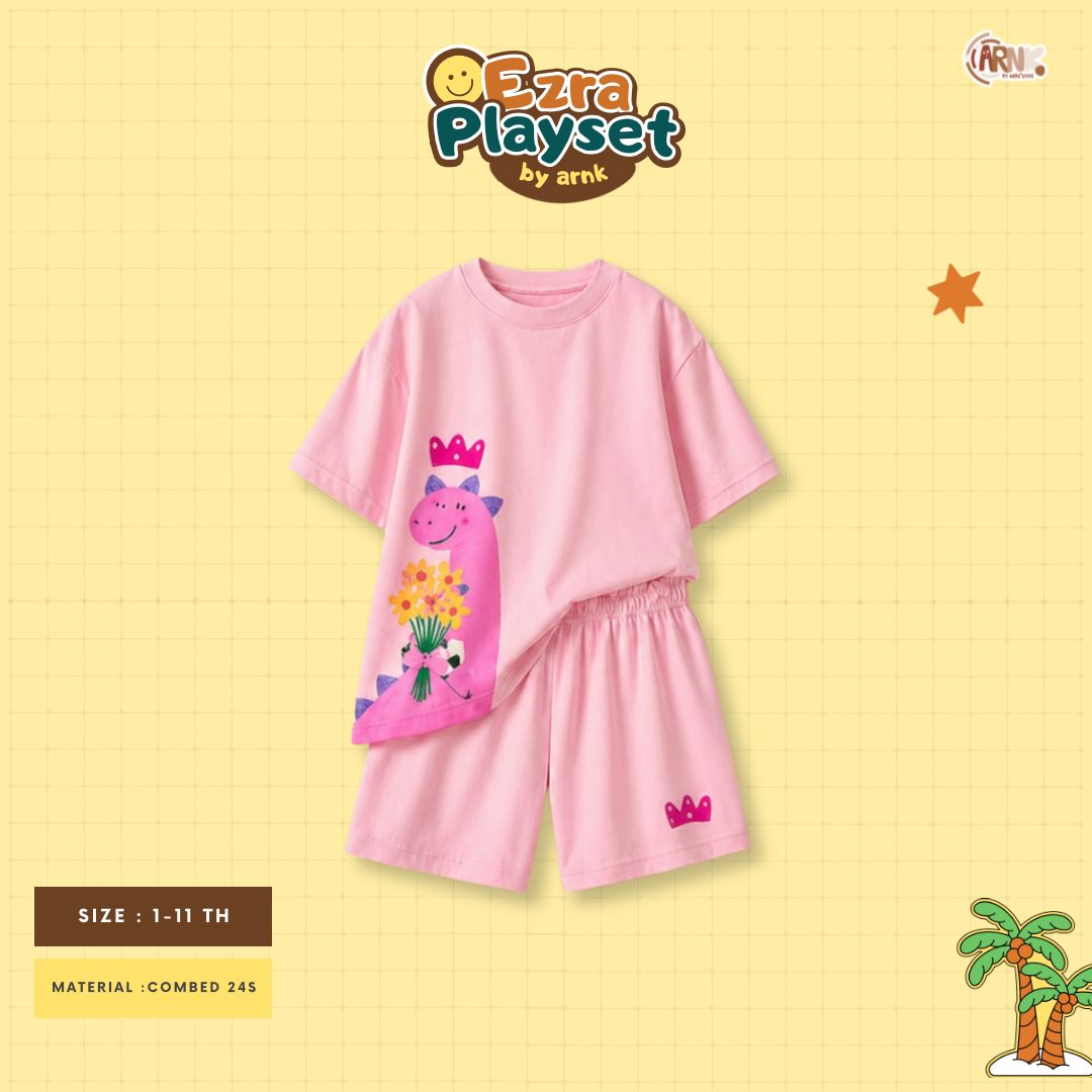 ARNK 5.5 PINK DINO KIDS EZRA PLAYSET BY ARNK