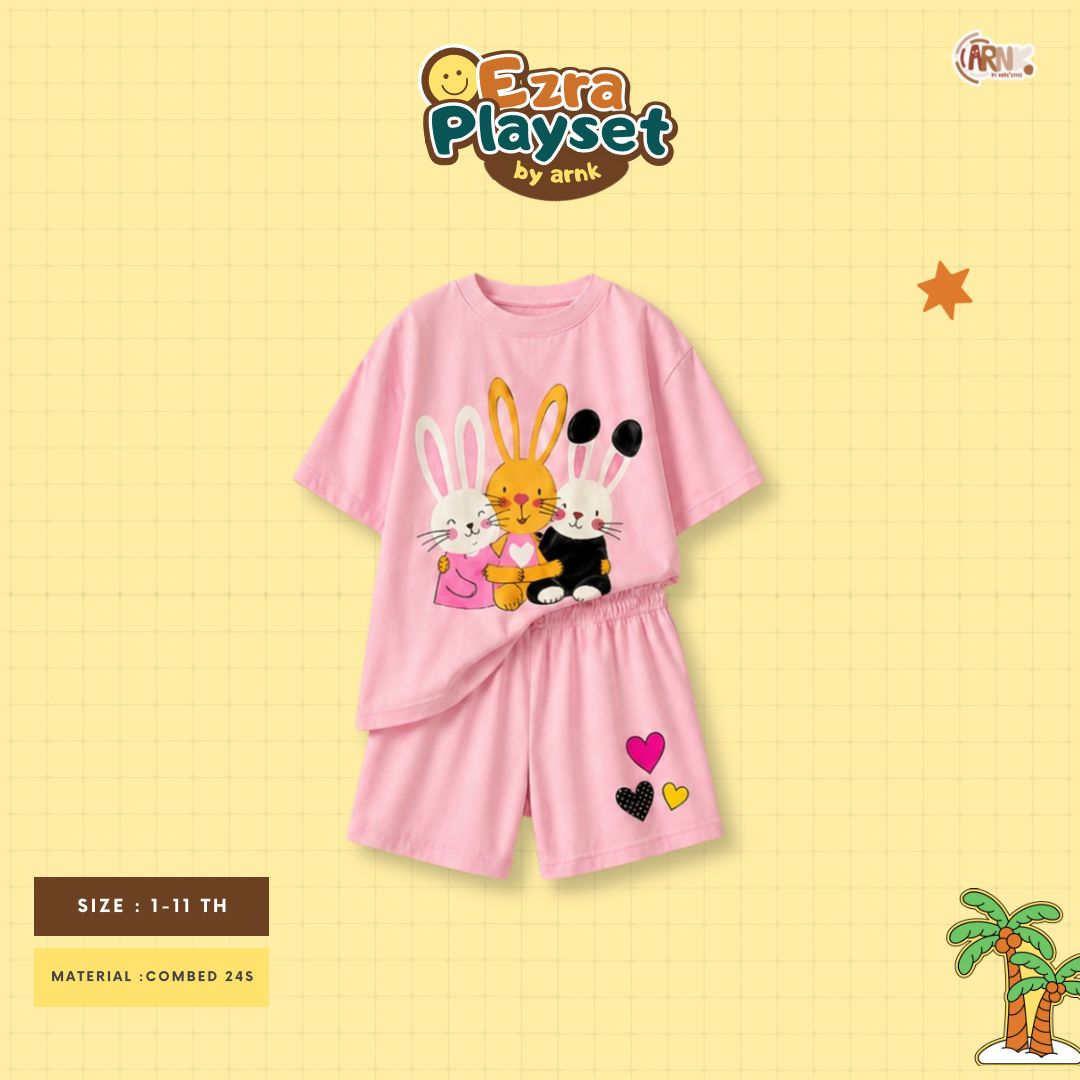 ARNK 5.7 PINK RABBIT KIDS EZRA PLAYSET BY ARNK