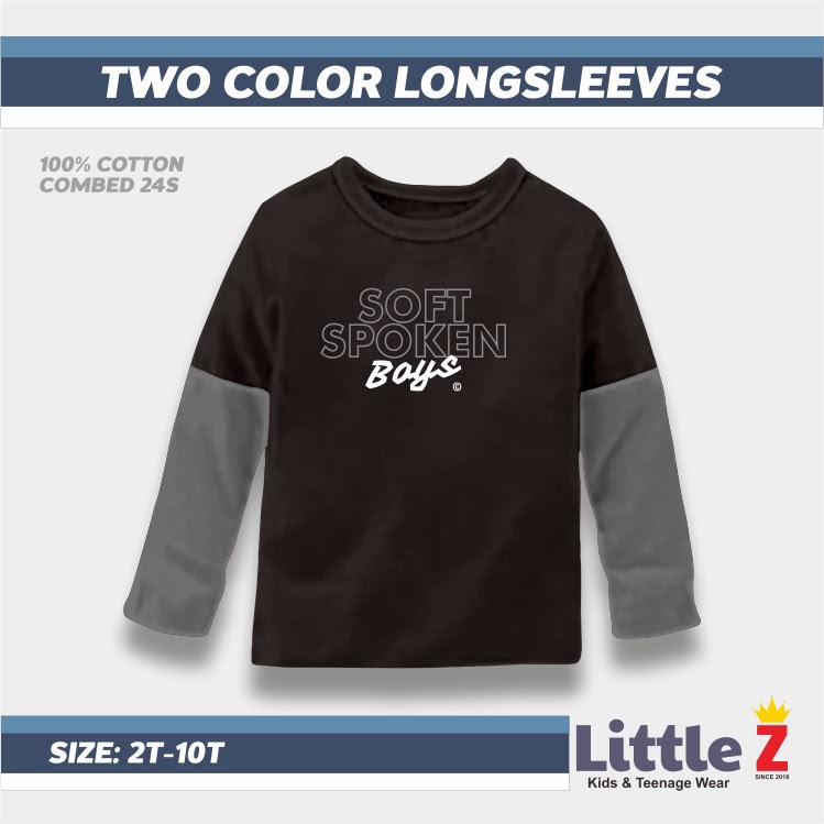LZ 83.1 BLACK TWO COLOR LONGSLEEVES BY LITTLEZ