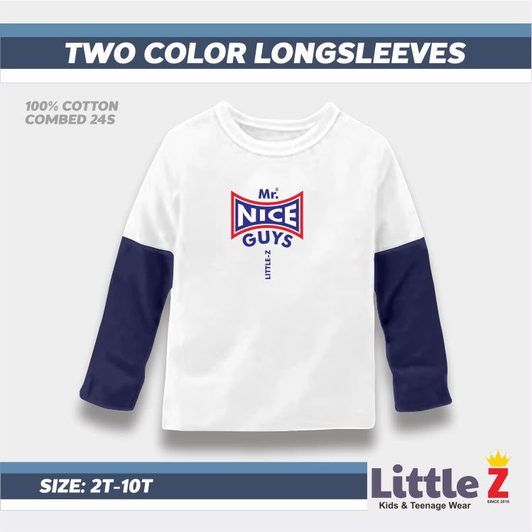 LZ 83.3 WHITE TWO COLOR LONGSLEEVES BY LITTLEZ
