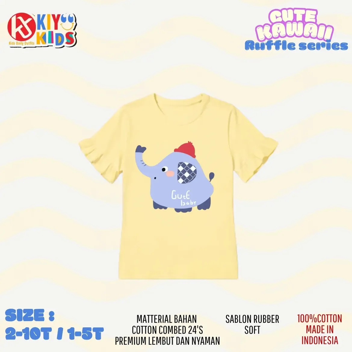 KIYO 19.2 YELLOW CUTE KAWAI RUFFLE SERIES BY KIYO