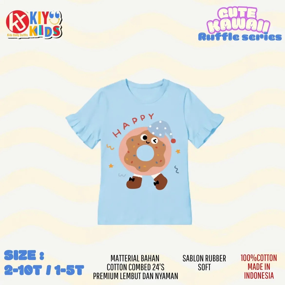KIYO 19.6 BLUE CUTE KAWAI RUFFLE SERIES BY KIYO